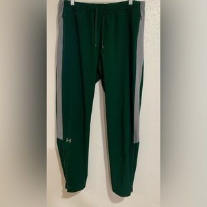 GUC! Men’s Under Armour Heat Gear Green Size Large Loose Fit Joggers